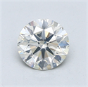 Natural Diamond 1.00 Carats, Round with Excellent Cut, K Color, I1 Clarity and Certified by GIA