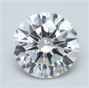 Lab Grown Diamond 4.76 Carats, Round with Excellent Cut, E Color, VVS2 Clarity and Certified by IGI