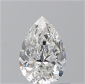 Diamante Natural 0.70 quilates, De pera , Color F, claridad VVS2 y certificado GIA