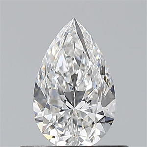 Foto Diamante Natural 0.51 quilates, De pera , Color E, claridad VVS1 y certificado GIA de