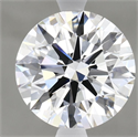 Lab Grown Diamond 3.06 Carats, Round with Ideal Cut, D Color, VVS1 Clarity and Certified by IGI