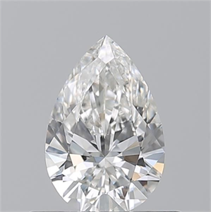 Picture of Natural Diamond 0.52 Carats, Pear with  Cut, H Color, VS2 Clarity and Certified by GIA