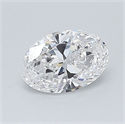 Natural Diamond 0.51 Carats, Oval with  Cut, D Color, VS2 Clarity and Certified by GIA