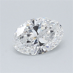 Picture of Natural Diamond 0.51 Carats, Oval with  Cut, D Color, VS2 Clarity and Certified by GIA