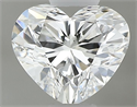 Natural Diamond 0.36 Carats, Heart with  Cut, G Color, VS2 Clarity and Certified by GIA
