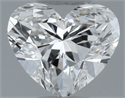 Natural Diamond 0.30 Carats, Heart with  Cut, G Color, VVS2 Clarity and Certified by GIA