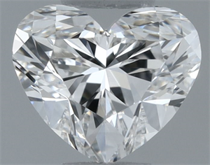 Picture of Natural Diamond 0.30 Carats, Heart with  Cut, G Color, VVS2 Clarity and Certified by GIA