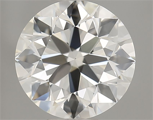 Picture of Natural Diamond 1.02 Carats, Round with Excellent Cut, I Color, VVS2 Clarity and Certified by GIA