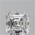Natural Diamond 0.72 Carats, Asscher with  Cut, G Color, VVS2 Clarity and Certified by GIA