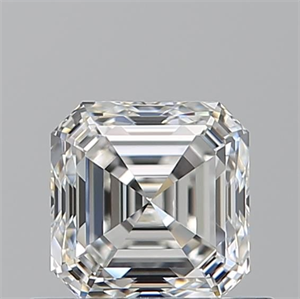 Picture of Natural Diamond 0.72 Carats, Asscher with  Cut, G Color, VVS2 Clarity and Certified by GIA