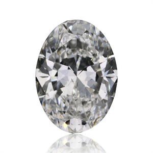 Foto Diamante Natural 0.60 quilates, Ovalado , Color F, claridad SI2 y certificado GIA de