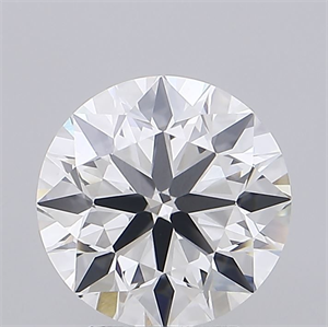 Picture of Lab Grown Diamond 3.10 Carats, Round with Ideal Cut, F Color, VVS2 Clarity and Certified by IGI