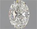 Natural Diamond 0.51 Carats, Oval with  Cut, I Color, VVS2 Clarity and Certified by GIA