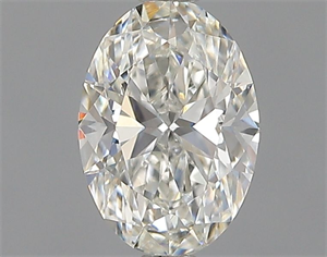 Picture of Natural Diamond 0.51 Carats, Oval with  Cut, I Color, VVS2 Clarity and Certified by GIA