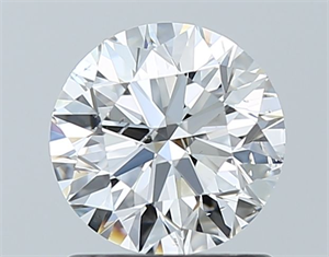 Picture of Natural Diamond 1.02 Carats, Round with Excellent Cut, F Color, SI2 Clarity and Certified by GIA