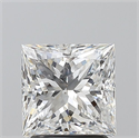Natural Diamond 2.01 Carats, Princess with  Cut, F Color, SI1 Clarity and Certified by GIA