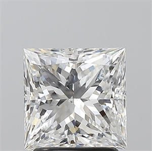 Picture of Natural Diamond 2.01 Carats, Princess with  Cut, F Color, SI1 Clarity and Certified by GIA