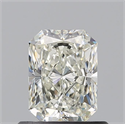 Natural Diamond 0.71 Carats, Radiant with  Cut, K Color, VS2 Clarity and Certified by GIA