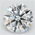 Lab Grown Diamond 3.50 Carats, Round with Ideal Cut, D Color, IF Clarity and Certified by IGI