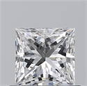 Natural Diamond 0.71 Carats, Princess with  Cut, E Color, VVS2 Clarity and Certified by GIA