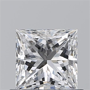 Picture of Natural Diamond 0.71 Carats, Princess with  Cut, E Color, VVS2 Clarity and Certified by GIA