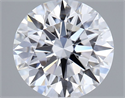 Lab Grown Diamond 1.09 Carats, Round with Ideal Cut, D Color, VVS2 Clarity and Certified by IGI