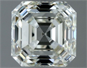 Natural Diamond 1.01 Carats, Asscher with  Cut, I Color, VVS2 Clarity and Certified by IGI