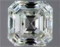 Natural Diamond 1.01 Carats, Asscher with  Cut, I Color, VVS2 Clarity and Certified by IGI