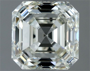 Picture of Natural Diamond 1.01 Carats, Asscher with  Cut, I Color, VVS2 Clarity and Certified by IGI