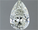 Natural Diamond 0.60 Carats, Pear with  Cut, I Color, VVS1 Clarity and Certified by IGI