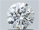 Natural Diamond 0.74 Carats, Round with Excellent Cut, F Color, I1 Clarity and Certified by GIA