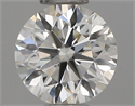 Natural Diamond 0.44 Carats, Round with Excellent Cut, I Color, VVS2 Clarity and Certified by IGI