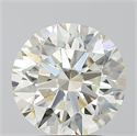 Natural Diamond 3.01 Carats, Round with Excellent Cut, M Color, SI1 Clarity and Certified by GIA