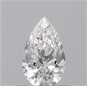 Natural Diamond 0.50 Carats, Pear with  Cut, G Color, VVS1 Clarity and Certified by GIA