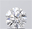 Lab Grown Diamond 1.02 Carats, Round with Ideal Cut, D Color, VVS2 Clarity and Certified by IGI