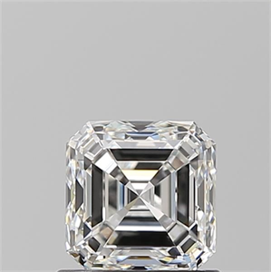 Foto Diamante Natural 0.91 quilates, Asscher , Color F, claridad VVS2 y certificado GIA de