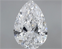Natural Diamond 0.50 Carats, Pear with  Cut, D Color, VS1 Clarity and Certified by GIA