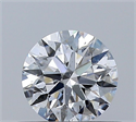 Natural Diamond 0.40 Carats, Round with Excellent Cut, D Color, SI2 Clarity and Certified by GIA