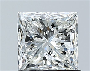 Picture of Natural Diamond 1.01 Carats, Princess with  Cut, H Color, SI1 Clarity and Certified by GIA