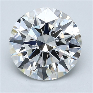 Foto Diamante Natural 2.70 quilates, Redondo , Color F, claridad SI1 y certificado GIA de