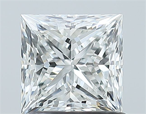 Picture of Natural Diamond 1.01 Carats, Princess with  Cut, H Color, VVS2 Clarity and Certified by GIA