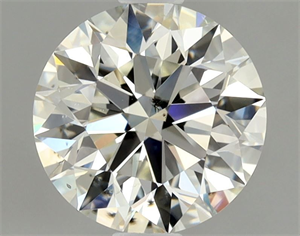 Picture of Natural Diamond 1.01 Carats, Round with Excellent Cut, K Color, SI2 Clarity and Certified by GIA