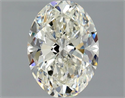 Diamante Natural 1.30 quilates, Ovalado , Color J, claridad VVS1 y certificado GIA