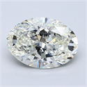 Diamante Natural 5.06 quilates, Ovalado , Color J, claridad VS2 y certificado GIA