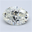 Diamante Natural 5.06 quilates, Ovalado , Color J, claridad VS2 y certificado GIA
