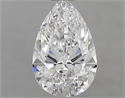 Diamante Natural 0.60 quilates, De pera , Color D, claridad VS1 y certificado GIA