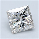 Diamante Natural 1.72 quilates, Princesa , Color J, claridad SI2 y certificado GIA