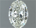 Natural Diamond 1.00 Carats, Oval with  Cut, I Color, VS2 Clarity and Certified by IGI