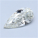 Diamante Natural 0.50 quilates, De pera , Color L, claridad IF y certificado GIA