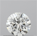 Natural Diamond 0.40 Carats, Round with Excellent Cut, G Color, SI2 Clarity and Certified by IGI